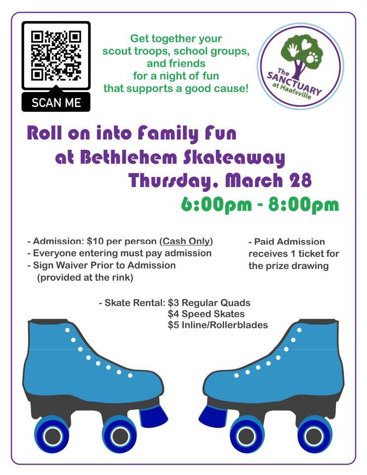 Roller Skating Party to Benefit The Sanctuary at Haafsville