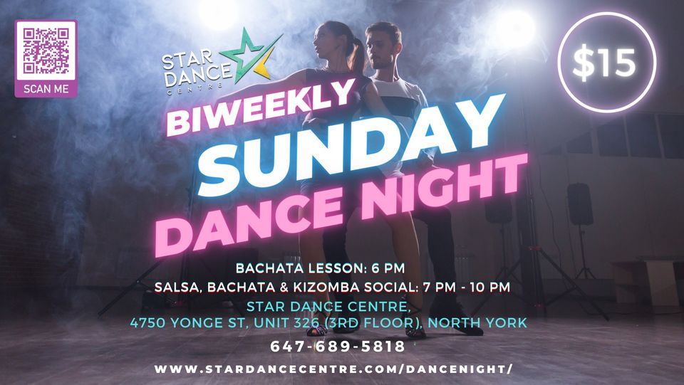 Sunday Dance Night: Beginner Bachata Workshop & Salsa\/Bachata\/Kizomba Social