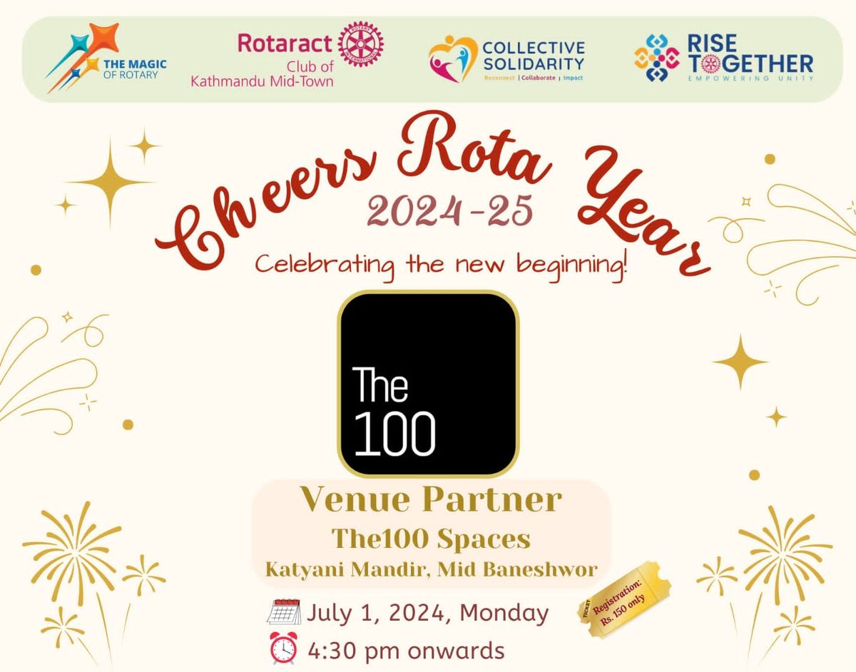 New Rota Year Celebration 2024-25: Cheers Rota Year 2024-25