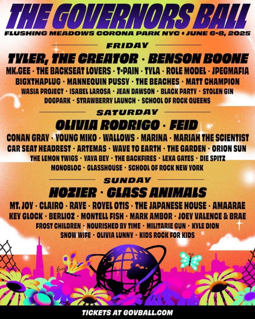 Governors Ball Music Festival with Tyler, The Creator, Benson Boone, T-Pain and more (Friday)