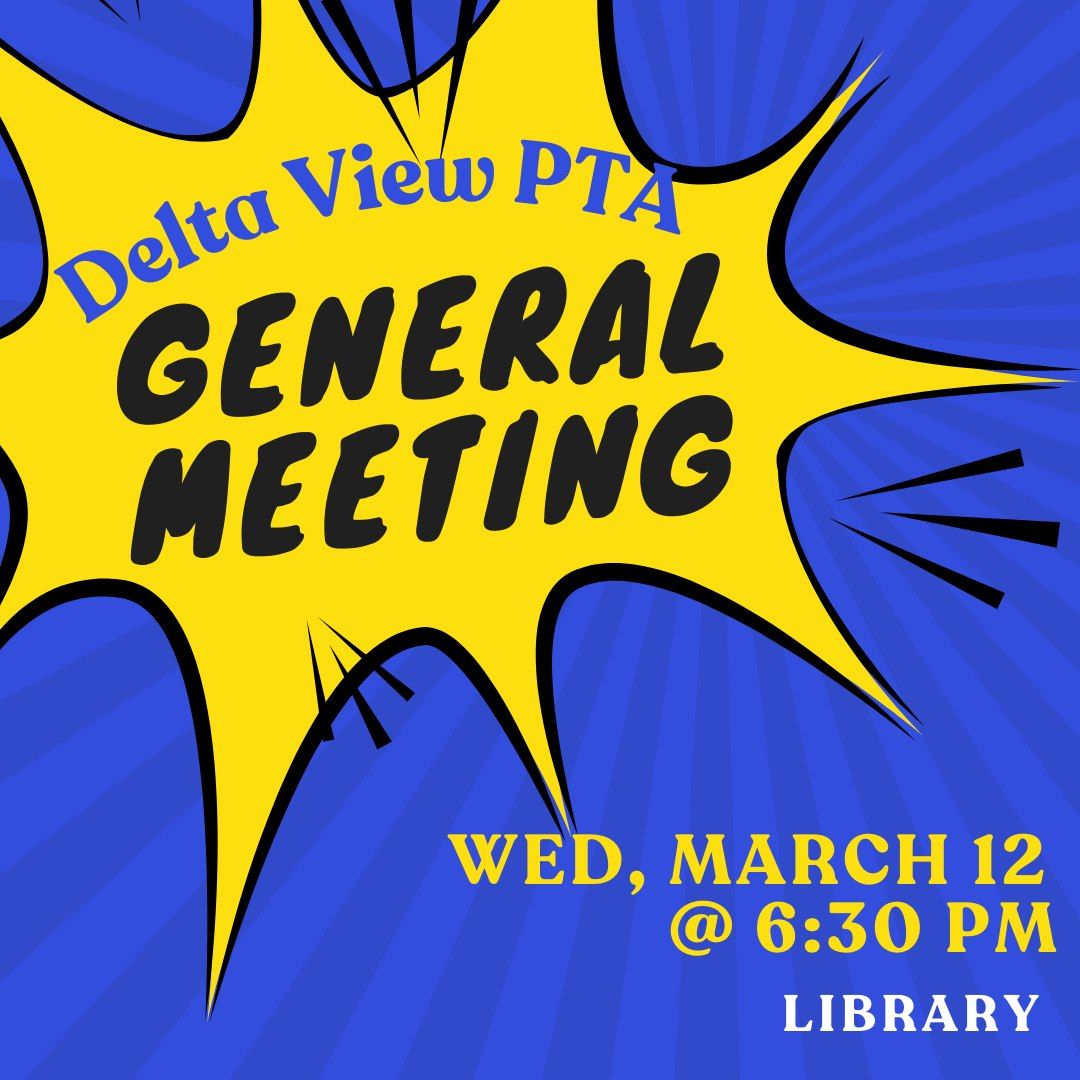 DVE PTA General Meeting