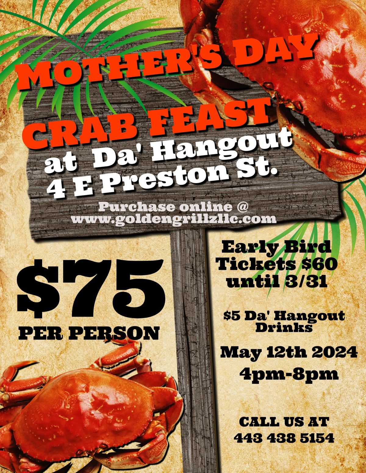 Mother's Day Crab Feast