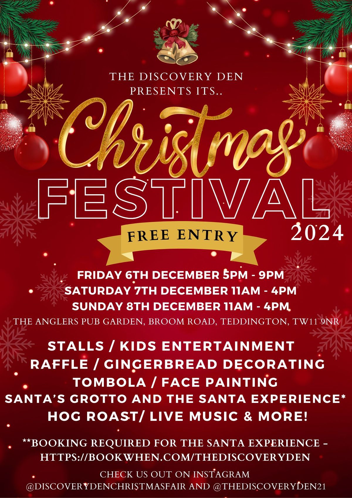 The Discovery Den's Christmas Festival 2024!