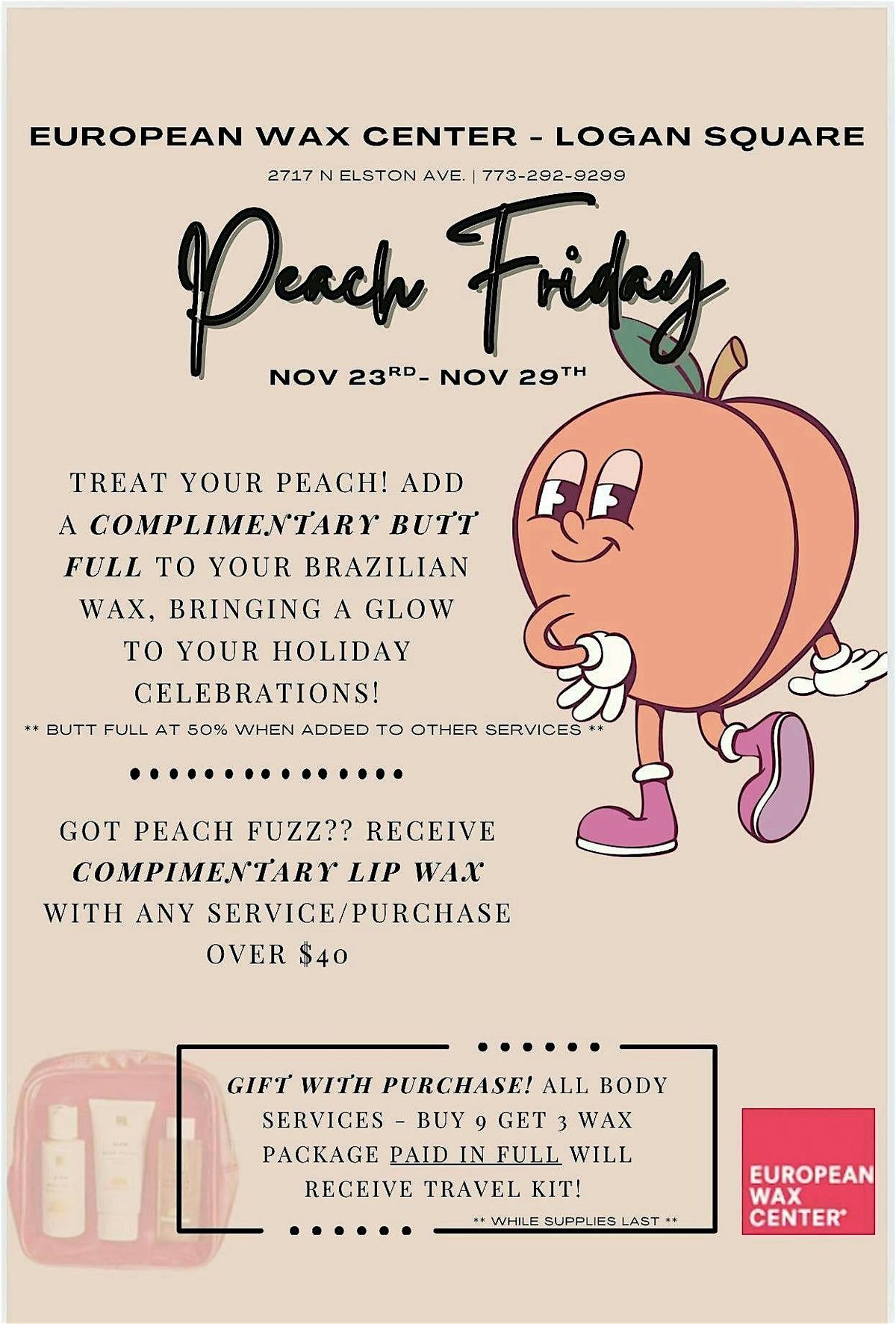 European Wax Center - Peach Friday !!