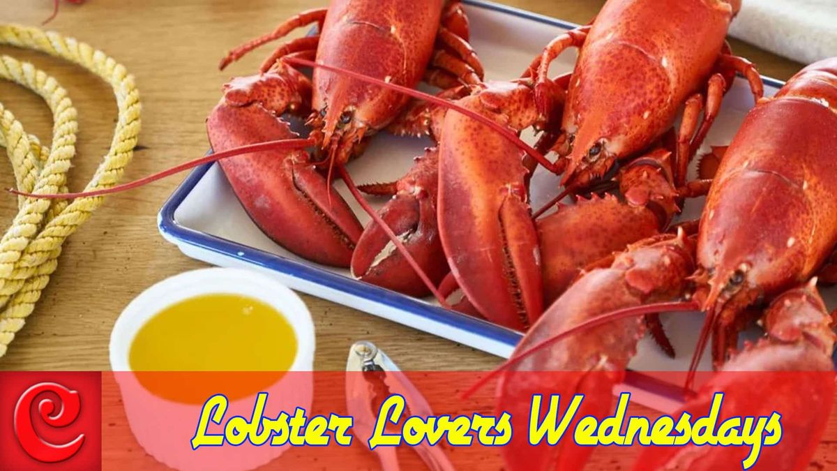 1\/2 Pound Lobster Tail Dinner 25.99 - Wednesdays at Cooper's