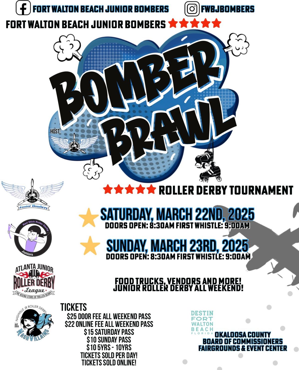 FWBJB Bomber Brawl Roller Derby Tournament! 