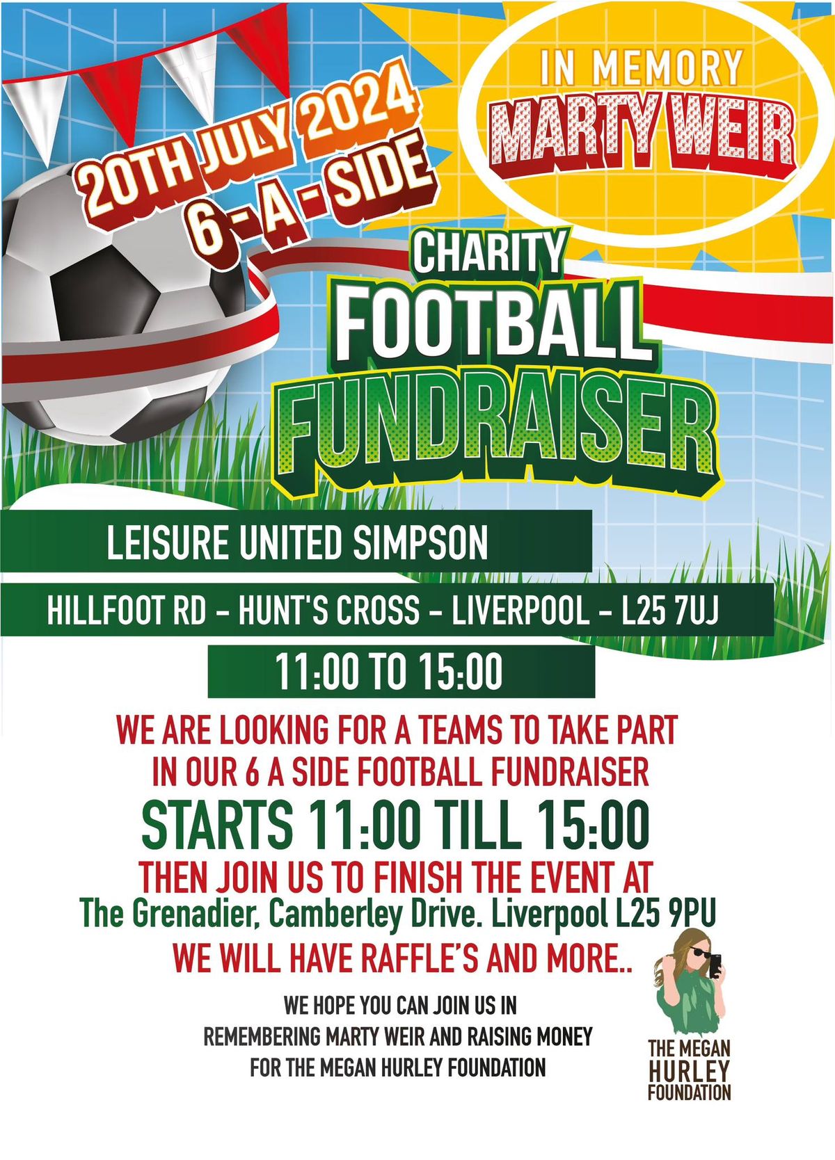 Charity football fundraiser 
