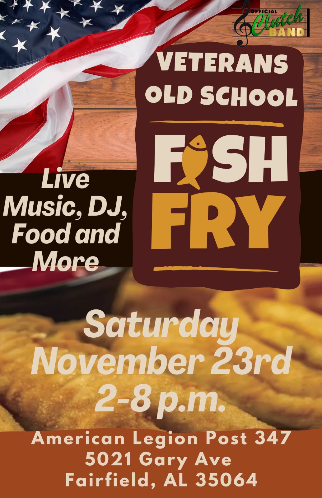 Veterans Old School Fish Fry SATURDAY, November 23, 2024