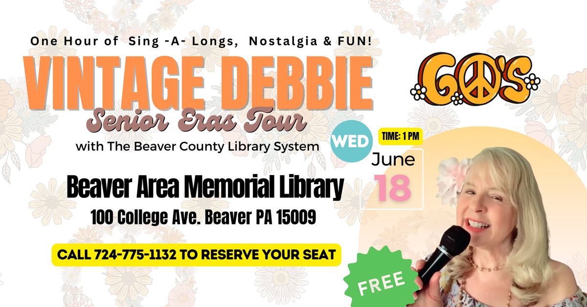 Vintage Debbie Senior Eras Tour @ Beaver Area Memorial Library