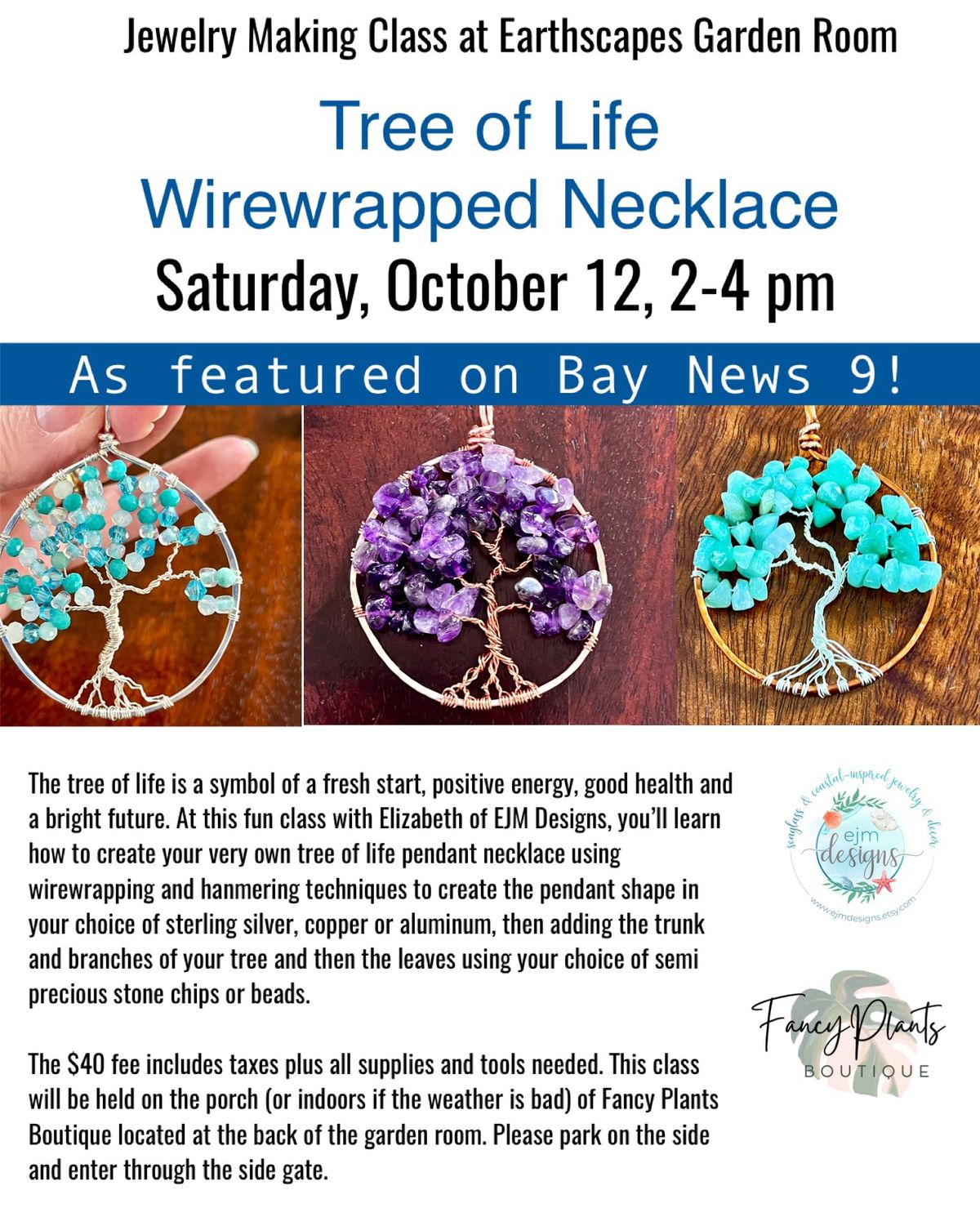 Tree of Life Necklace Workshop