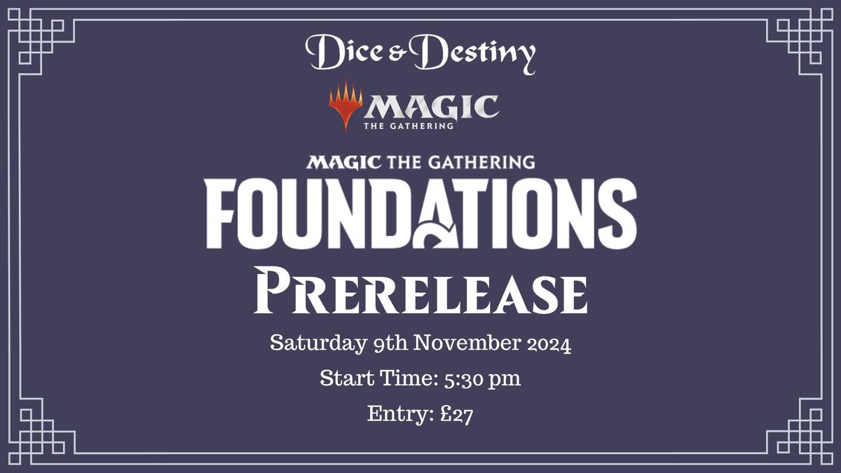 Magic: The Gathering - Foundations Prerelease