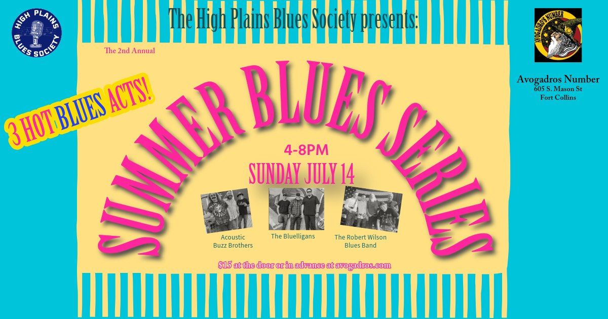 HPBS Summer Blues Series on the Patio at Avogadros!