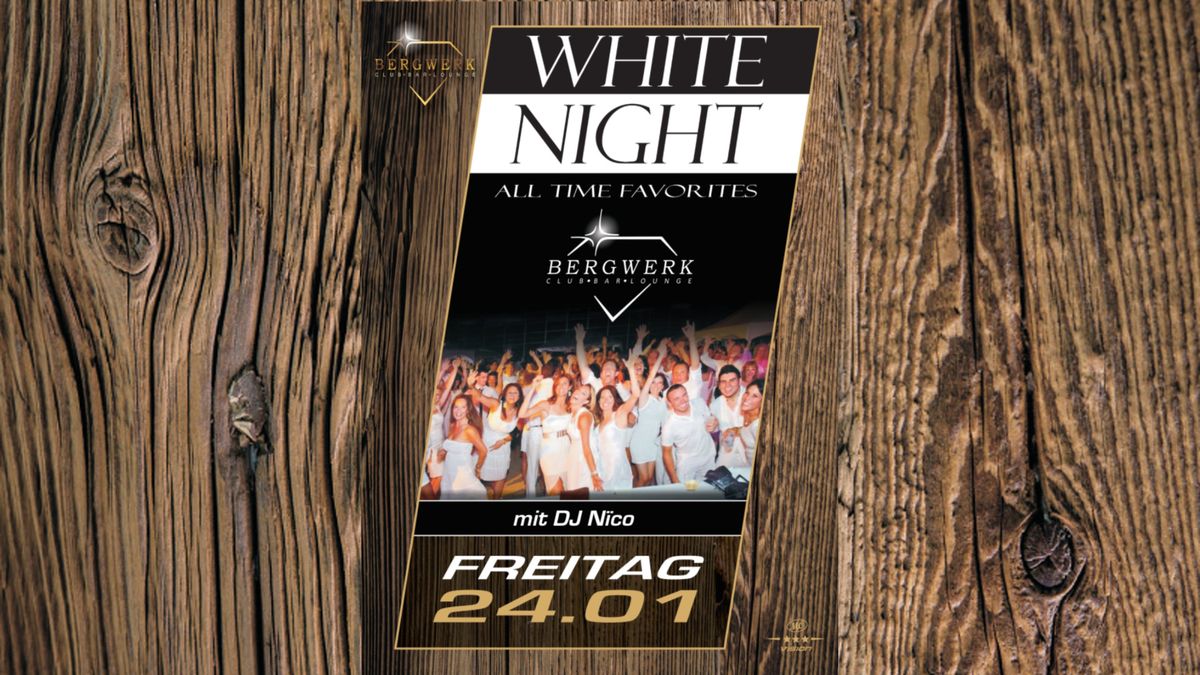 White Night Party All Time Favorites mit DJ N\u00efco im Club Bergwerk Potsdam