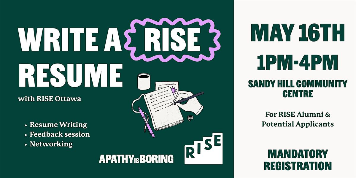 Resume Building Workshop with RISE Ottawa
