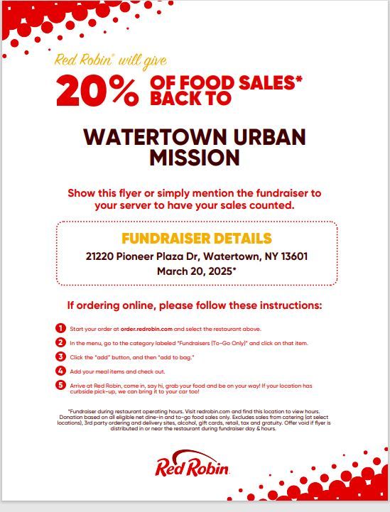 Red Robin Fundraiser