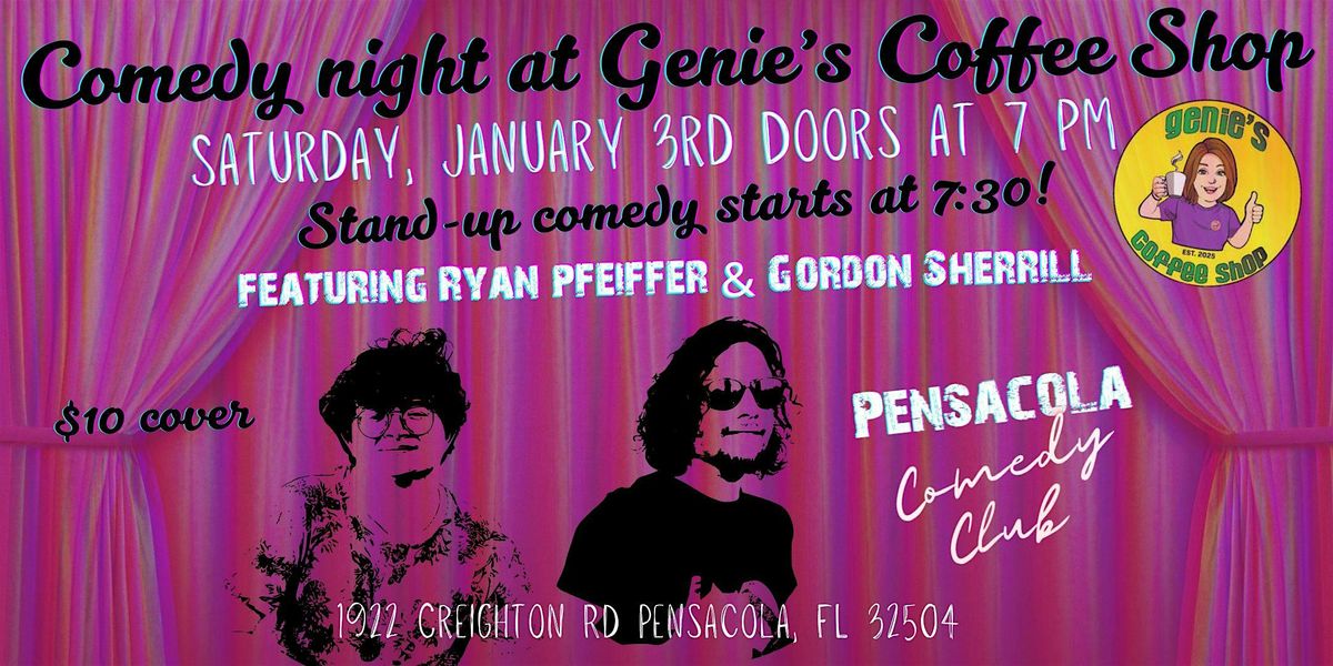 Pensacola Stand-Up Comedy At Genie's Coffee Shop Hosted By Ryan Pfeiffer