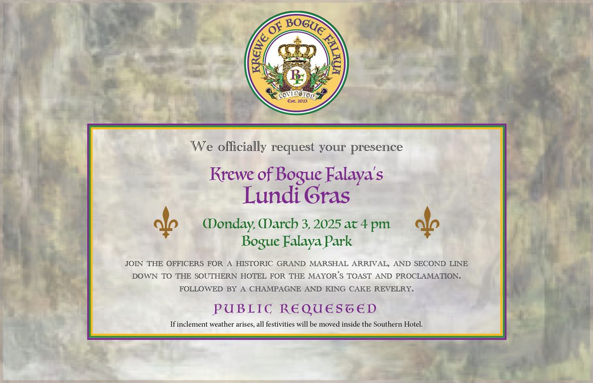 Krewe of Bogue Falaya's Lundi Gras 