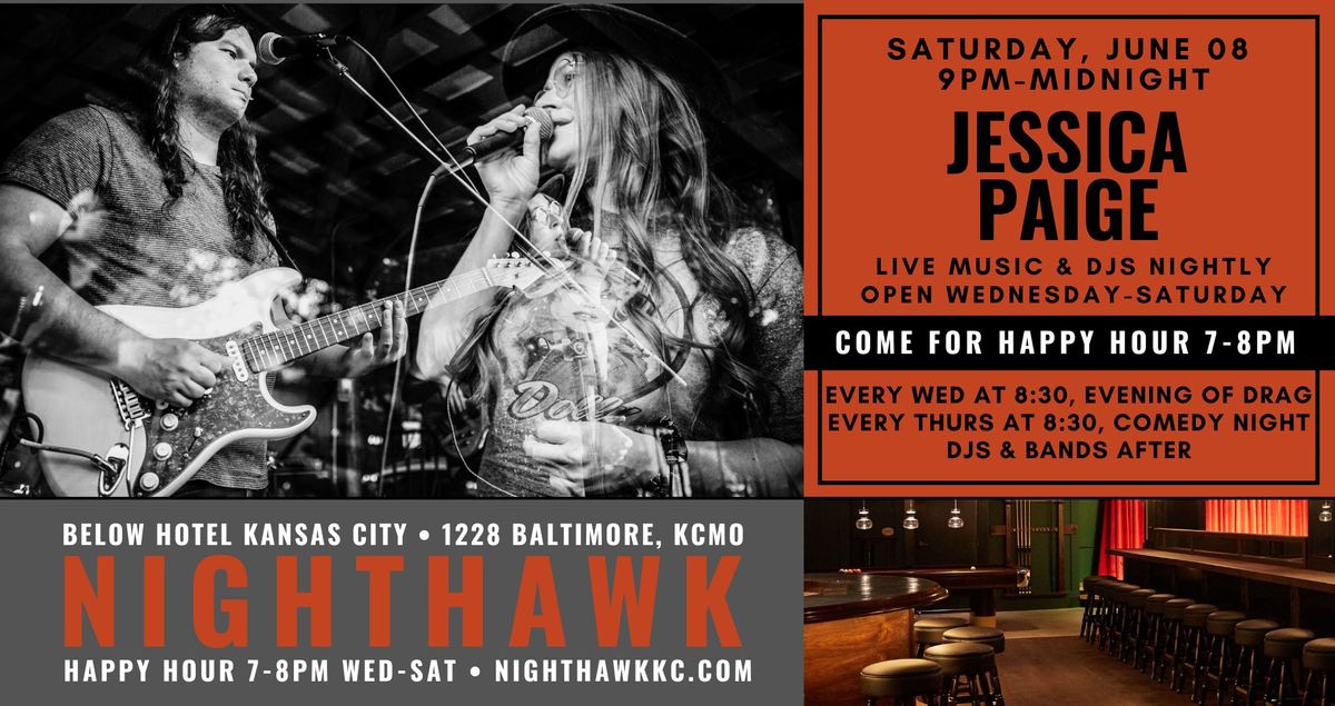 Jessica Paige at Nighthawk on Saturday, June 8 at 9PM