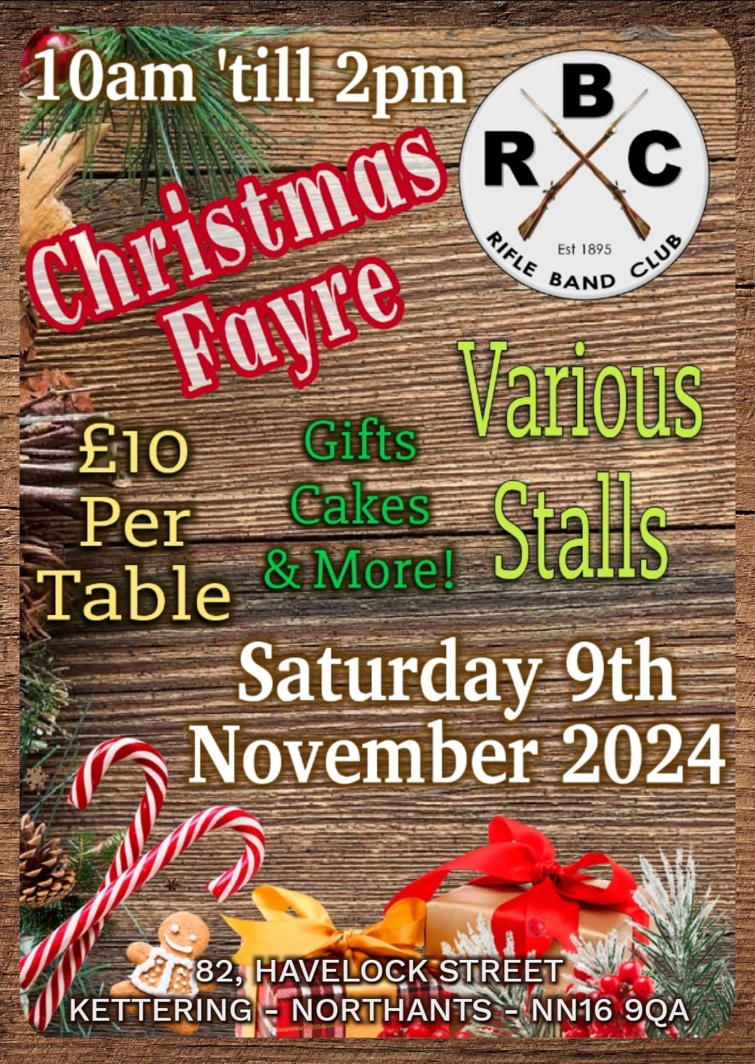 \ud83c\udf81 Rifle Band Club Christmas Fayre \ud83c\udf81