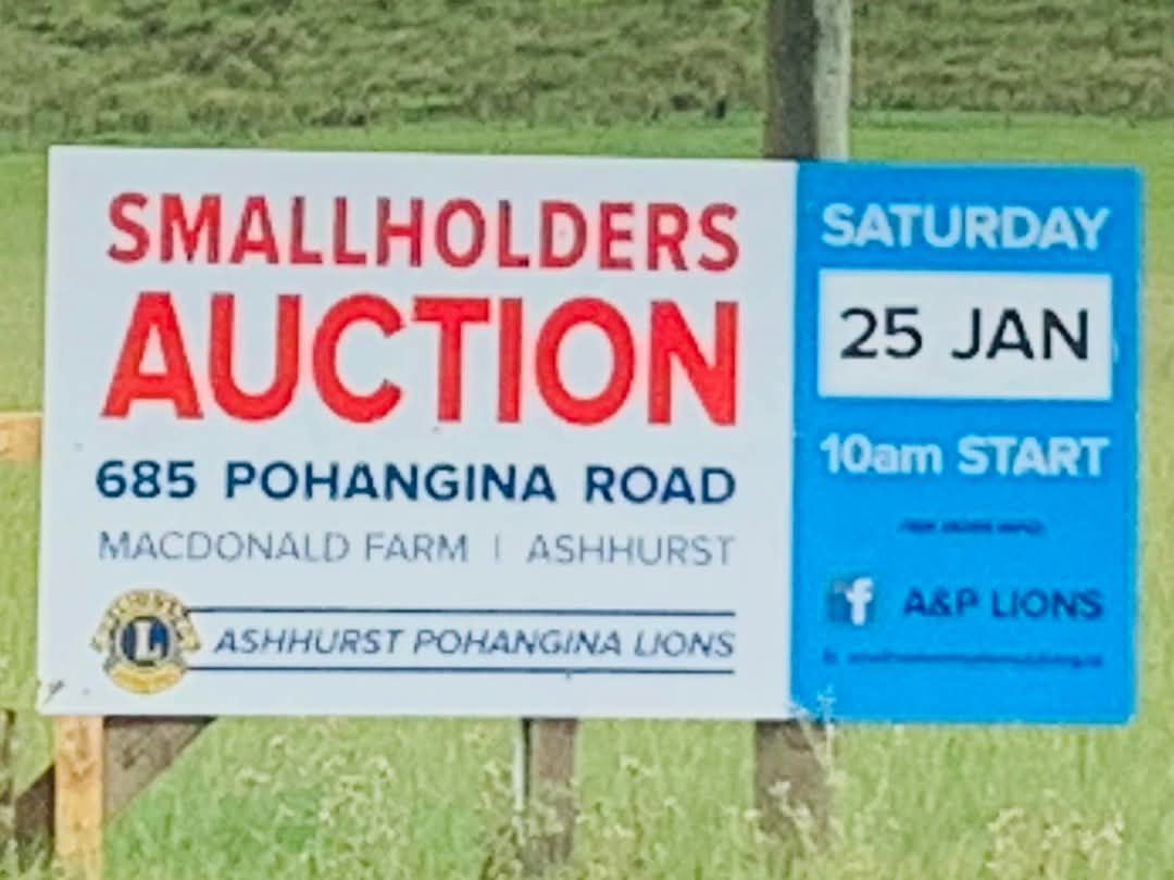 Volunteers needed for small holders auction