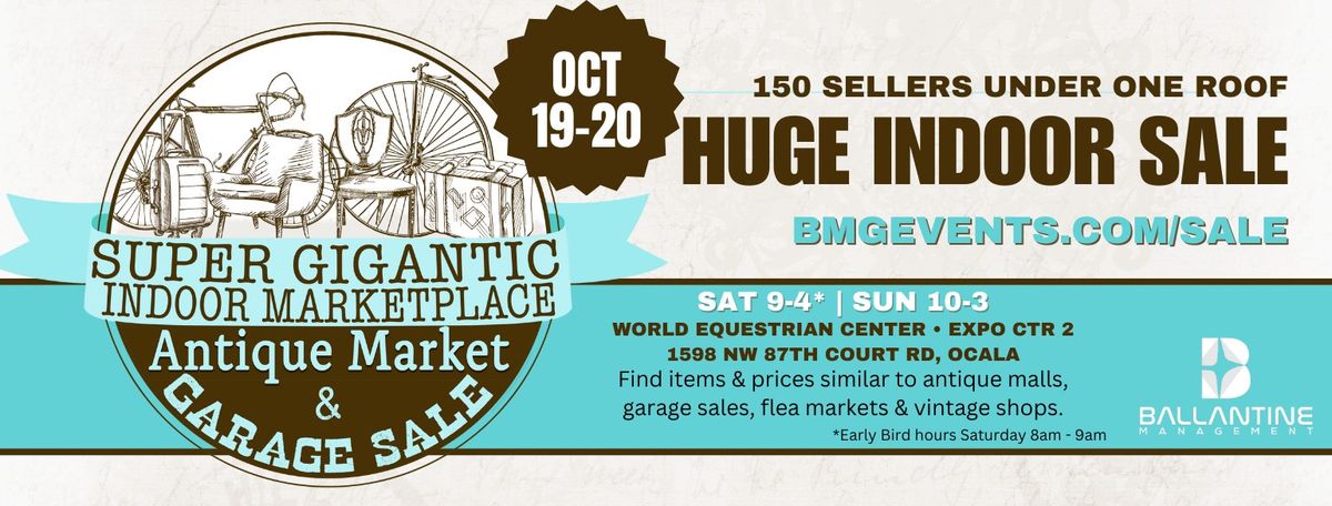 Super Gigantic Indoor Marketplace Fall 2024 Sale