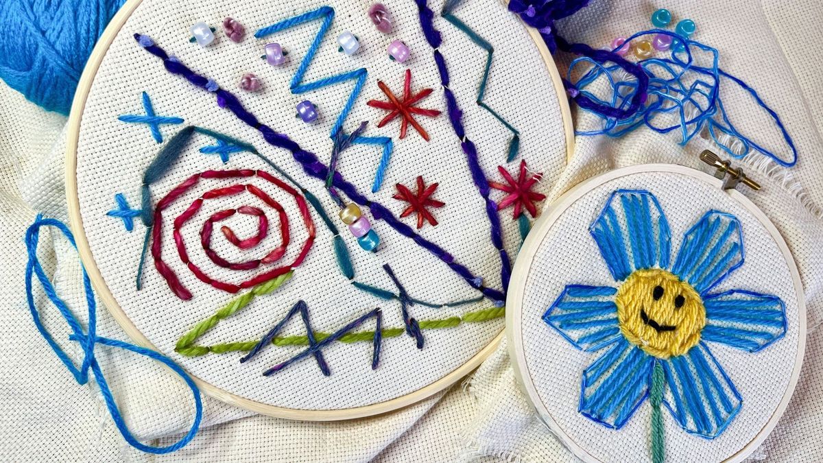 Family Studio: Embroidery Hoop Art Sun, Oct 6 \/ 10:30 am\u201312 pm