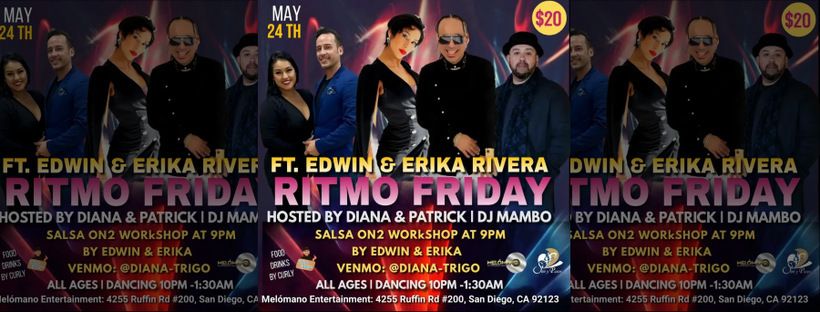 MAY 24TH RITMO FRIDAY FT. EDWIN & ERIKA RIVERA