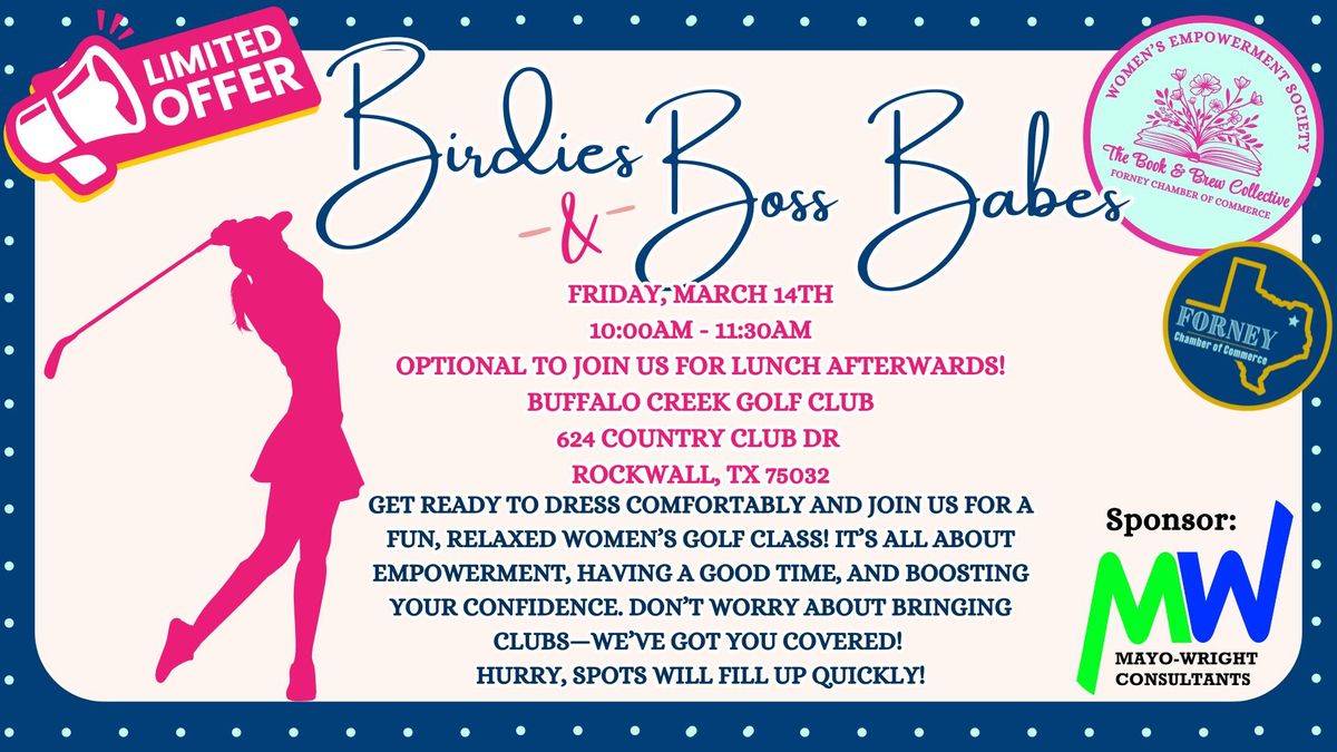 Birdies & Boss Babes: A Special Edition of Women's Empowerment Society