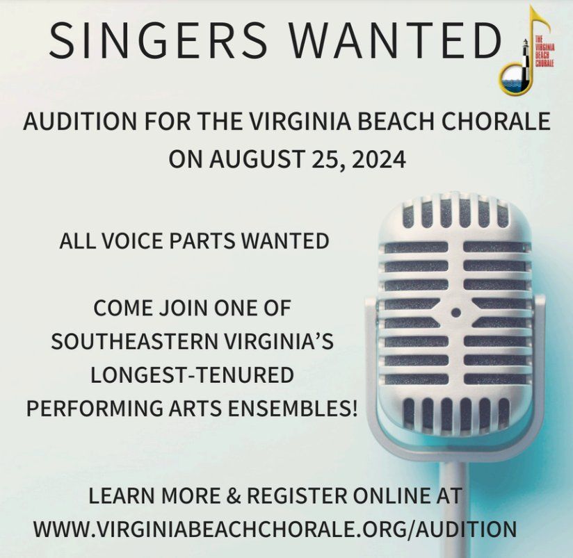 Auditions - Virginia Beach Chorale