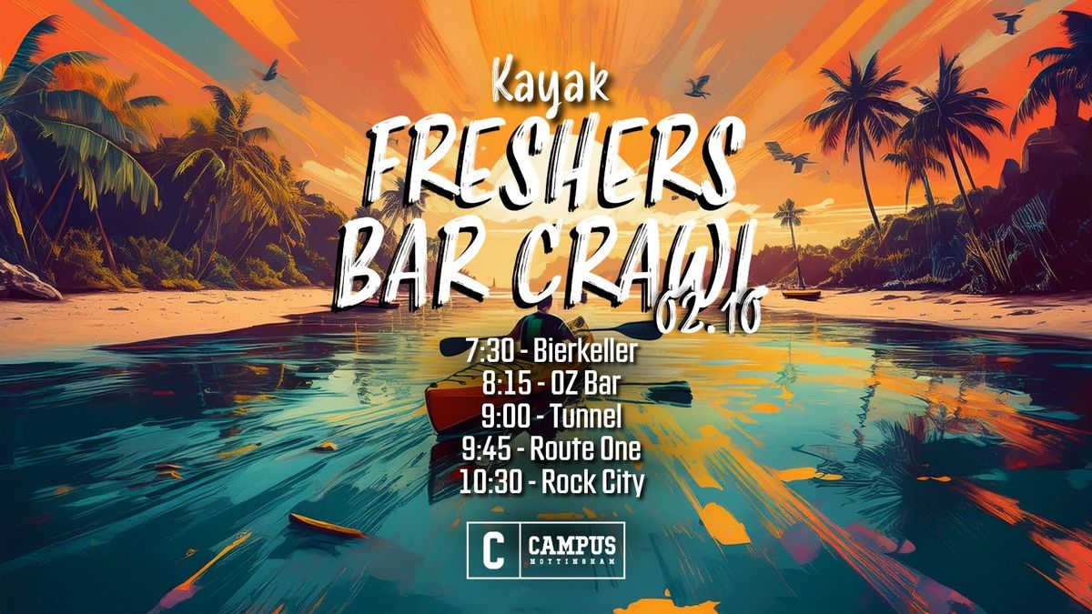 Kayak Freshers Bar Crawl 