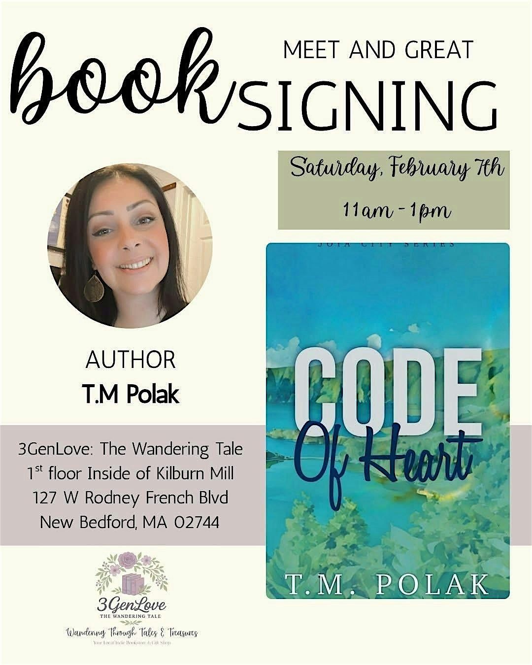 Author Book Signing Event with - T.M Polak