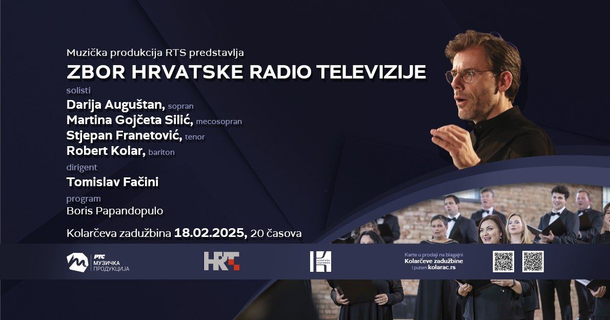 Muzi\u010dka produkcija RTS-a predstavlja koncert Zbora HRT-a