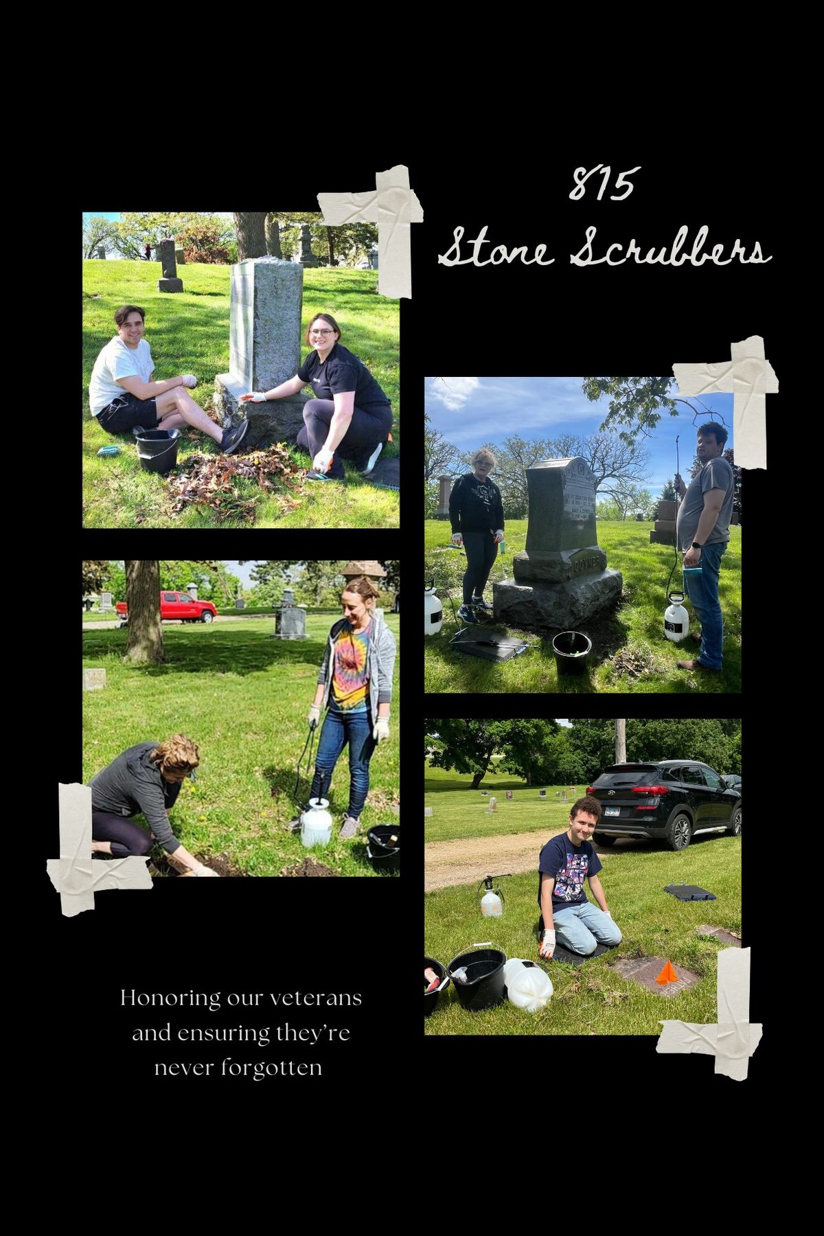 Gravestone Cleaning Honoring Civil War Veterans 