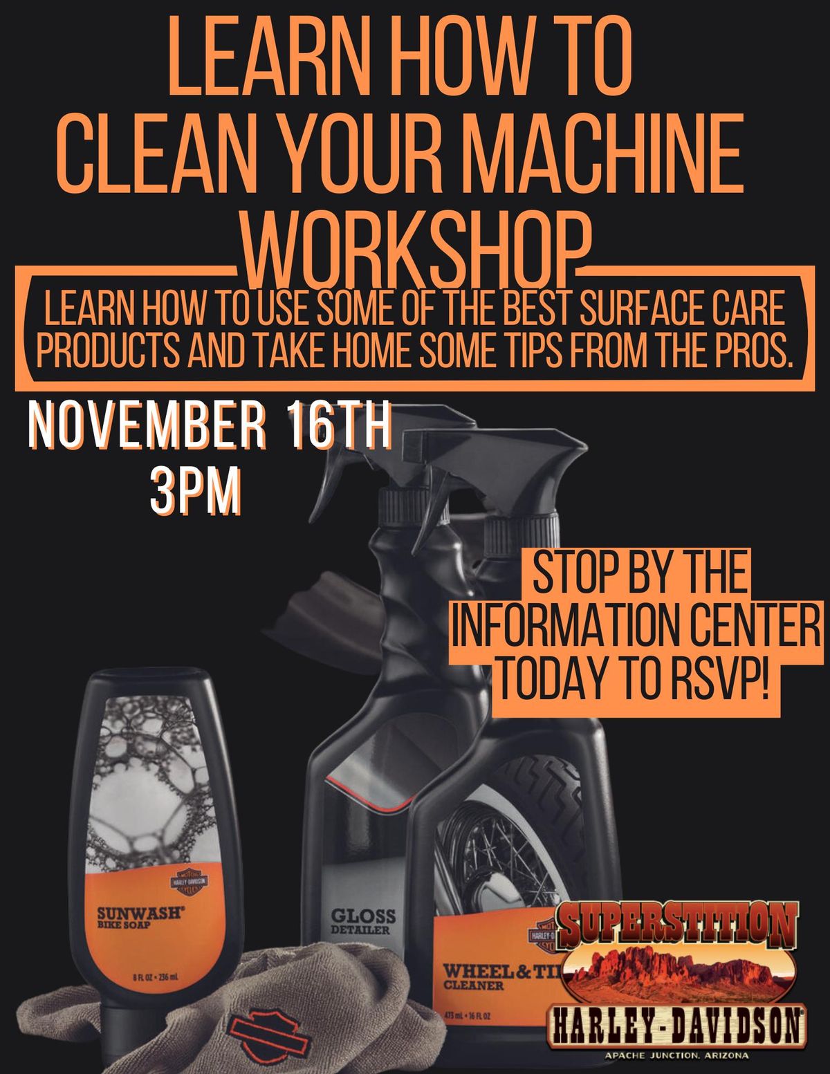 Workshop - "Learn How To Clean Your Machine" 