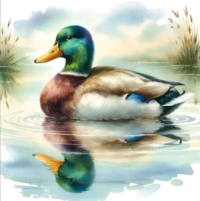 An Introduction to Acrylic Painting  Workshop-Mallard Ducks