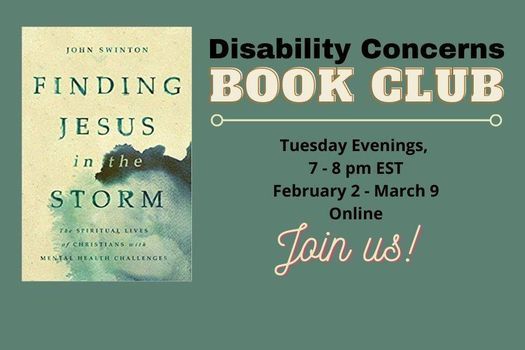 Disability Concerns Book Club: Finding Jesus in the Storm