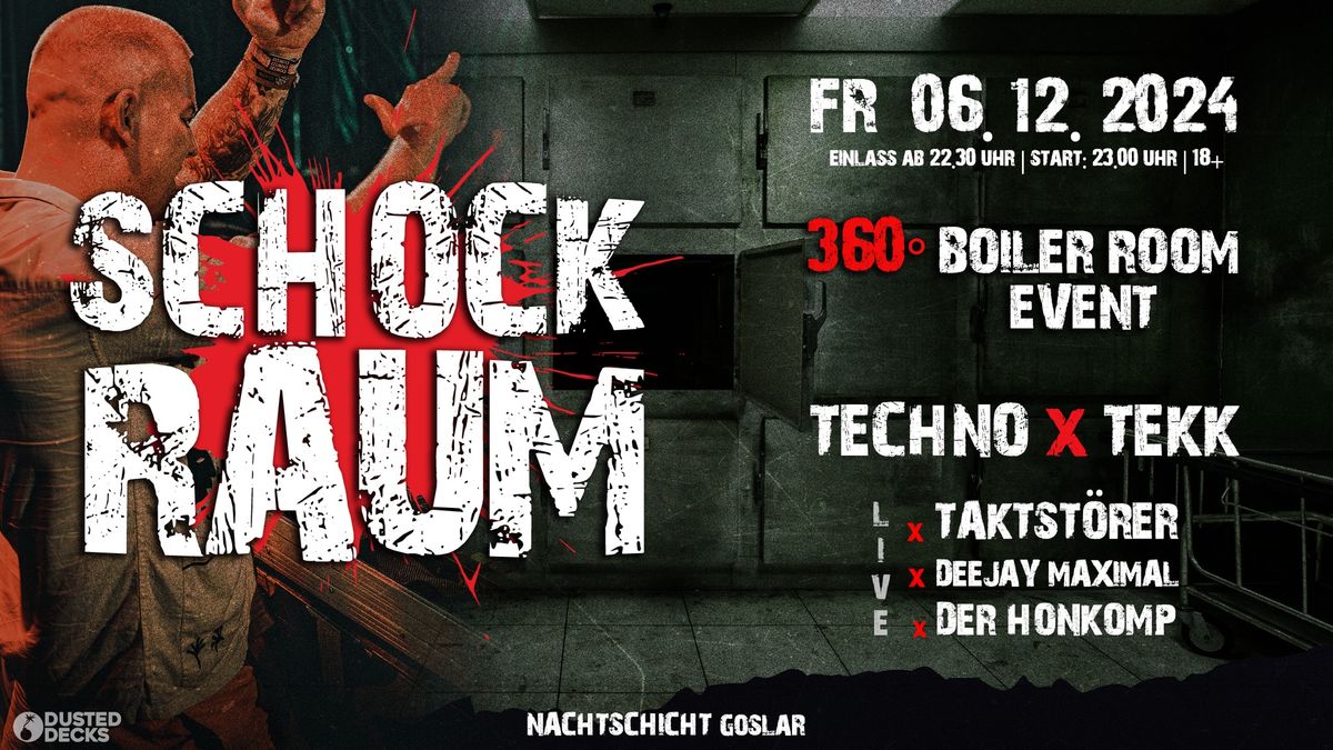 SCHOCKRAUM 360\u00b0 \u27a1\ufe0f TECHNO x TEKK \ud83d\udc49 MIT KARTEN-VVK | 06.12.