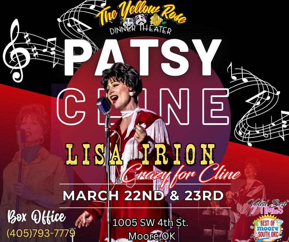 The Yellow Rose Dinner Theater proudly presents  " Crazy for Cline: A tribute to Patsy Cline" 
