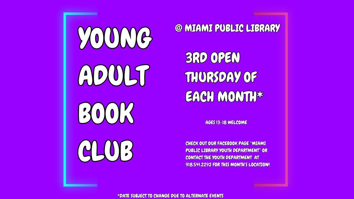 Miami Public Library Young Adult Book Club