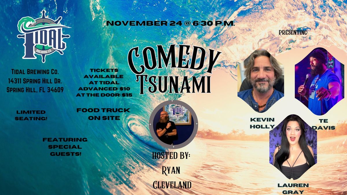 Comedy Tsunami at Tidal Brewing