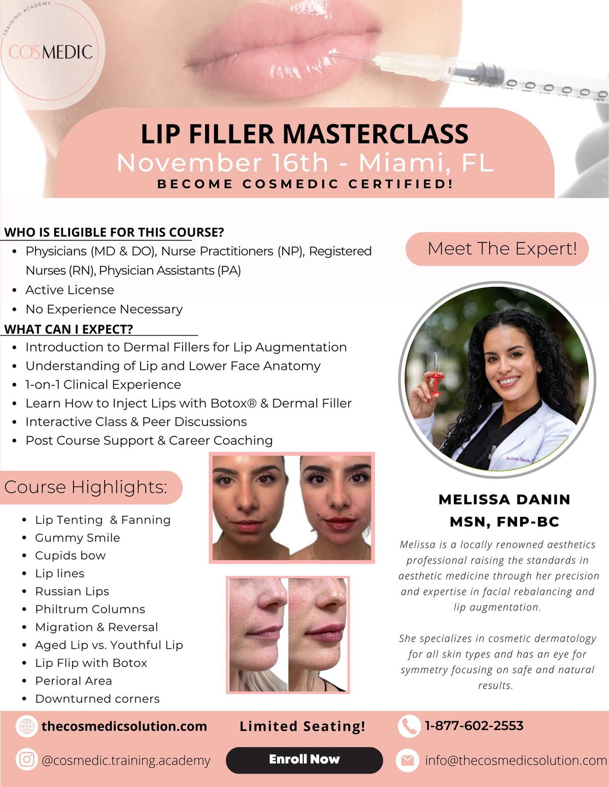 Lip Filler Master Class \u2013 Miami, FL