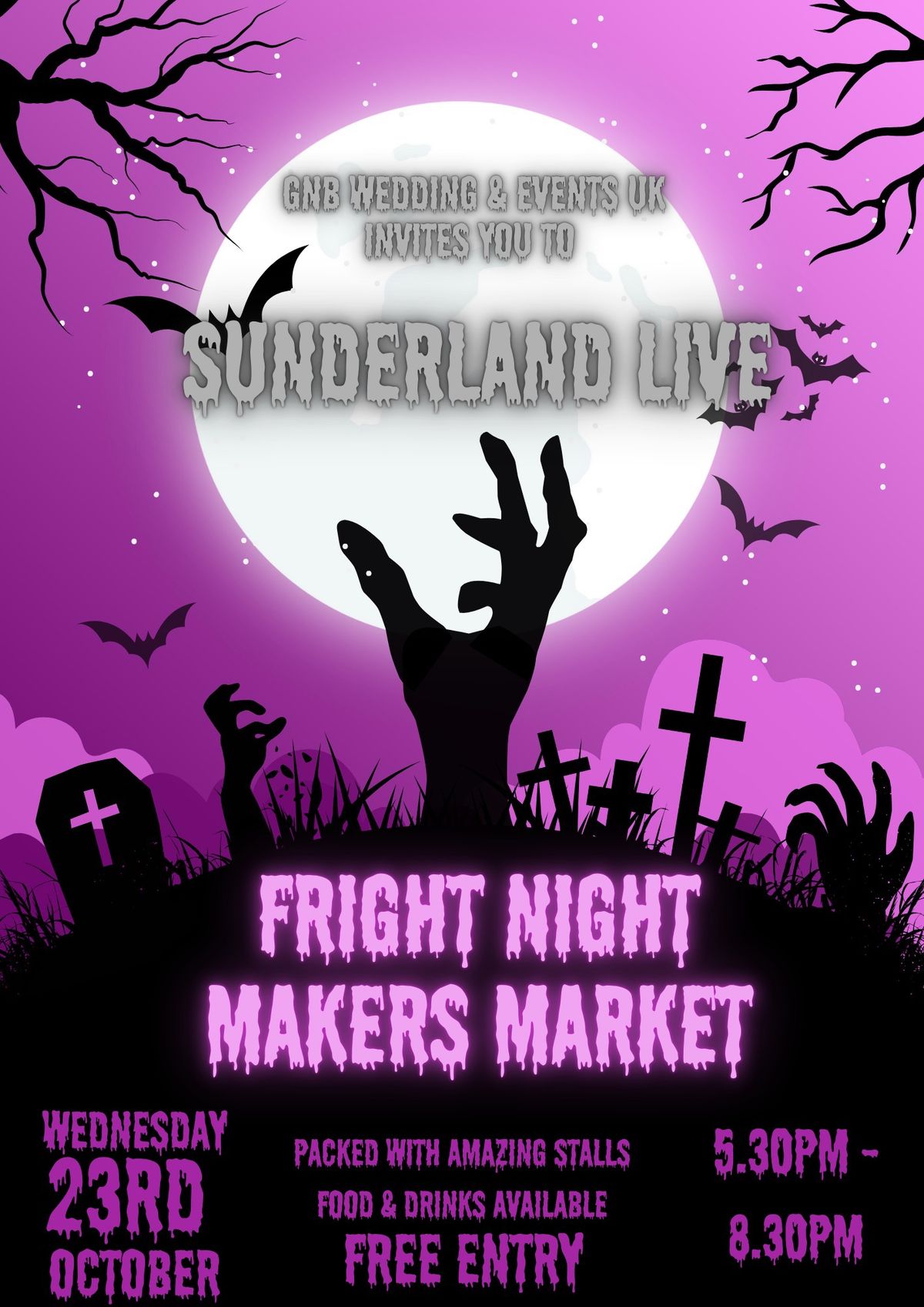 Fright Night Makers Market Sunderland Live 