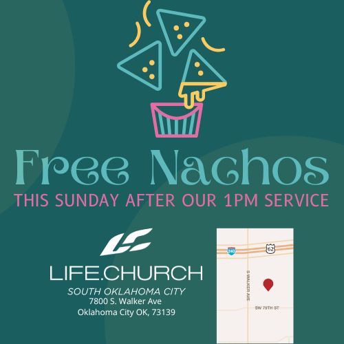 Free nachos after our 1PM service