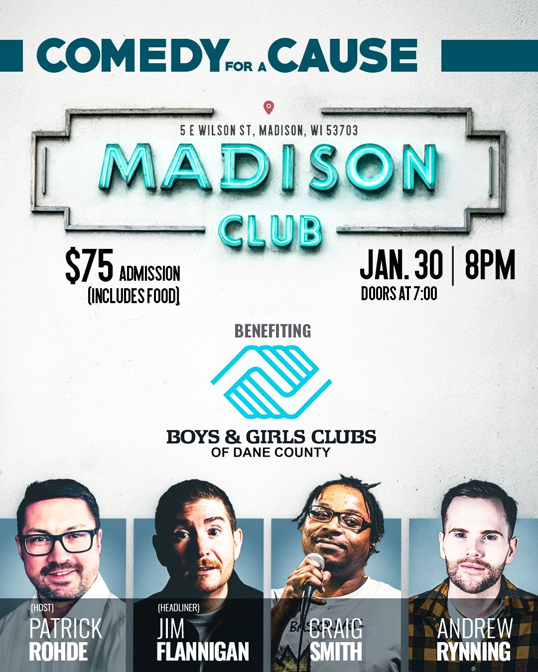 Comedy for a Cause Boys and Girls Club of Dane County