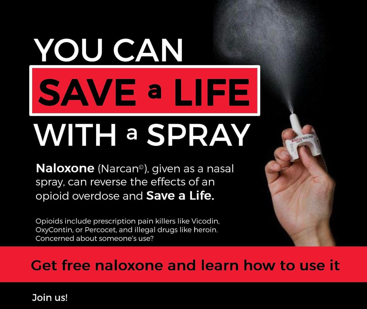 Naloxone Training - FREE