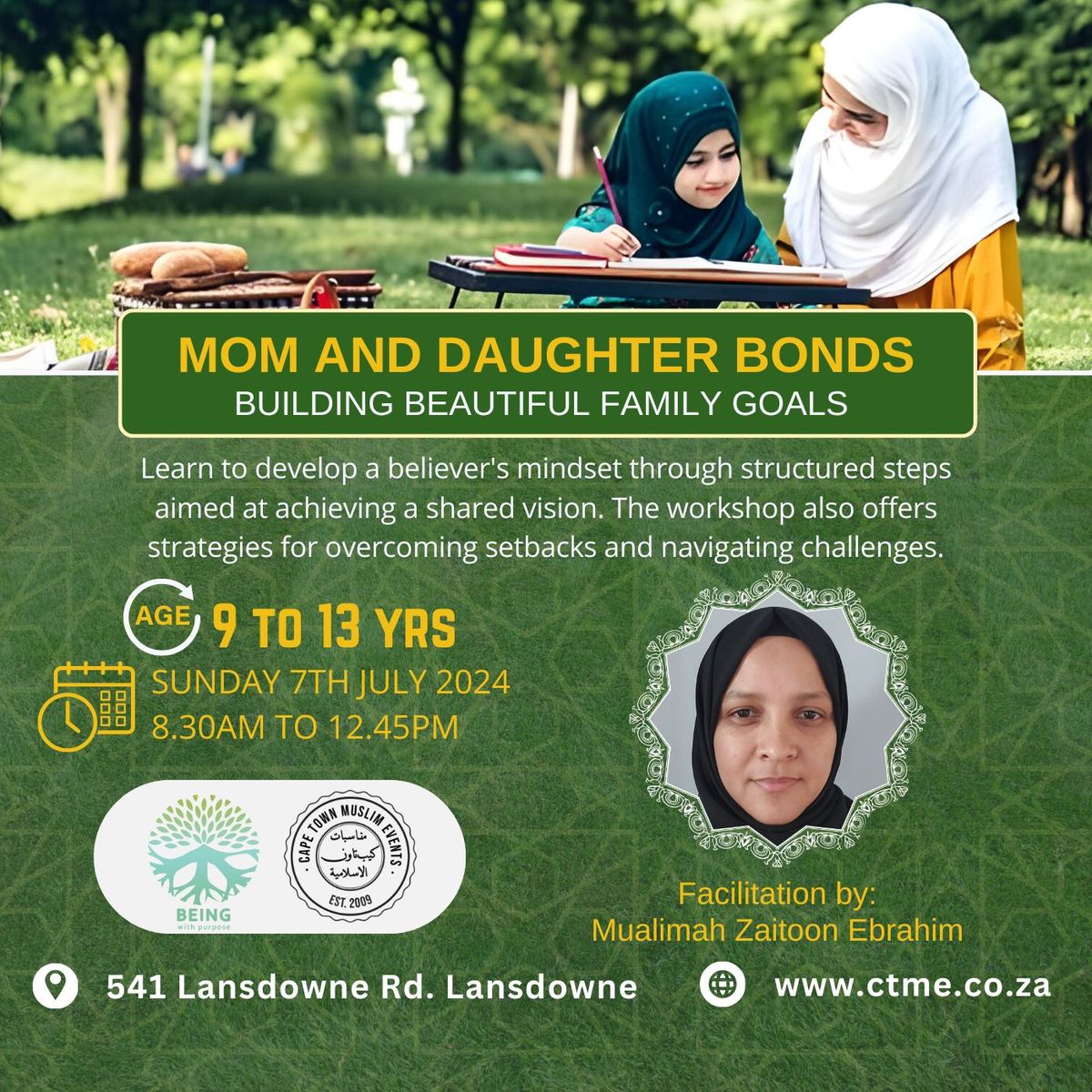 Mom and Daughter Bonds Workshop