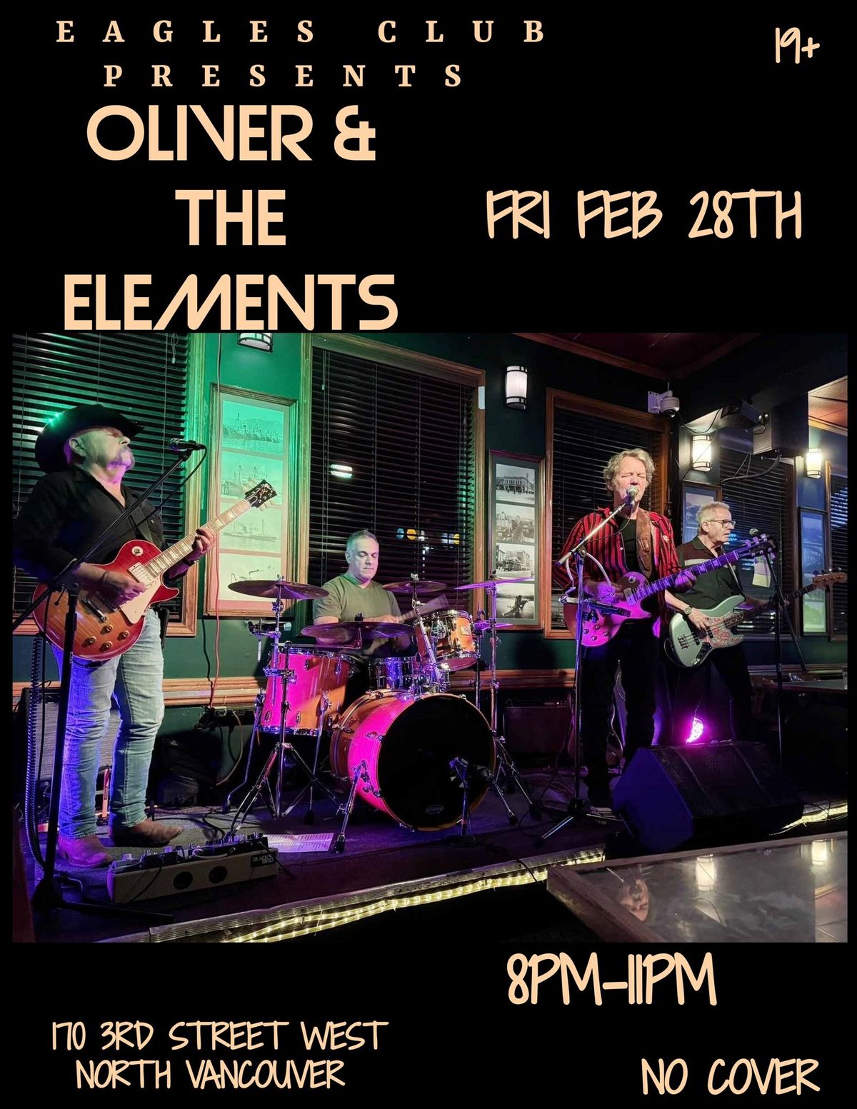 Oliver & The Elements Rock the Eagles club!