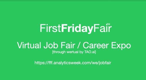 Data FirstFridayFair Virtual Job Fair \/ Career Expo Event