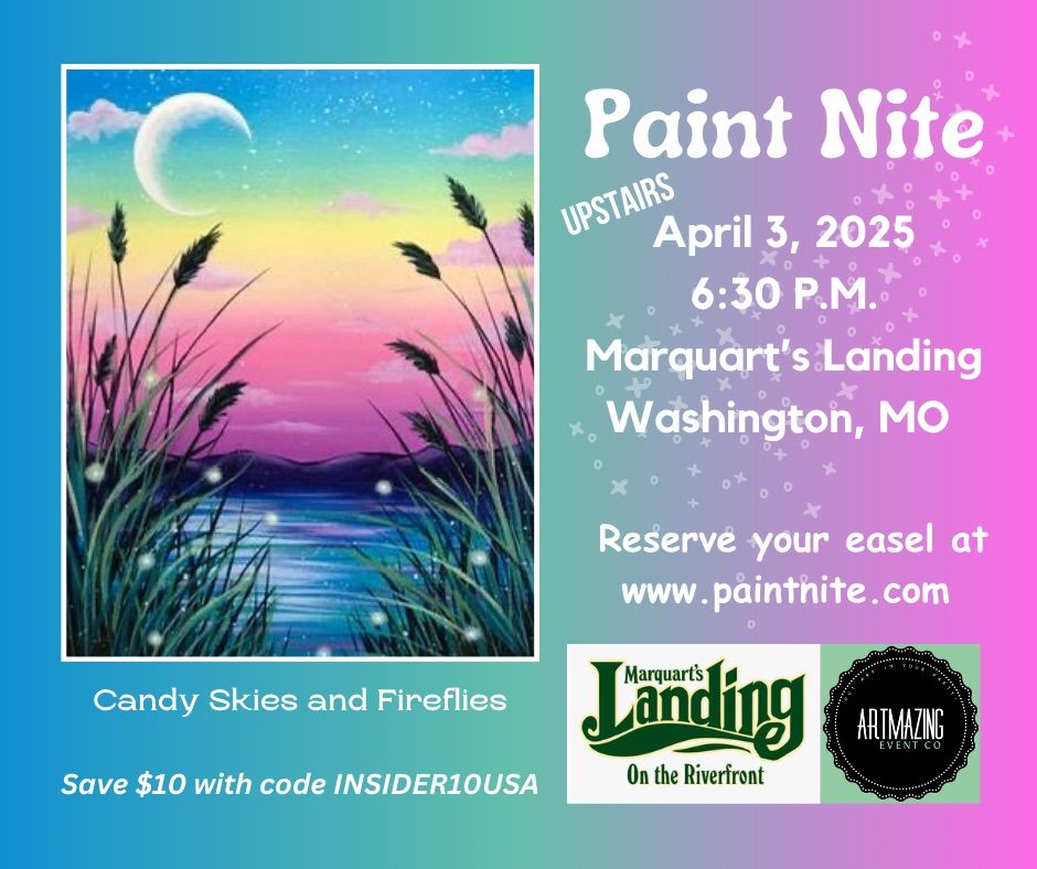 4\/3\/2025 Paint Nite UPSTAIRS at Marquart\u2019s Landing in Washington, MO