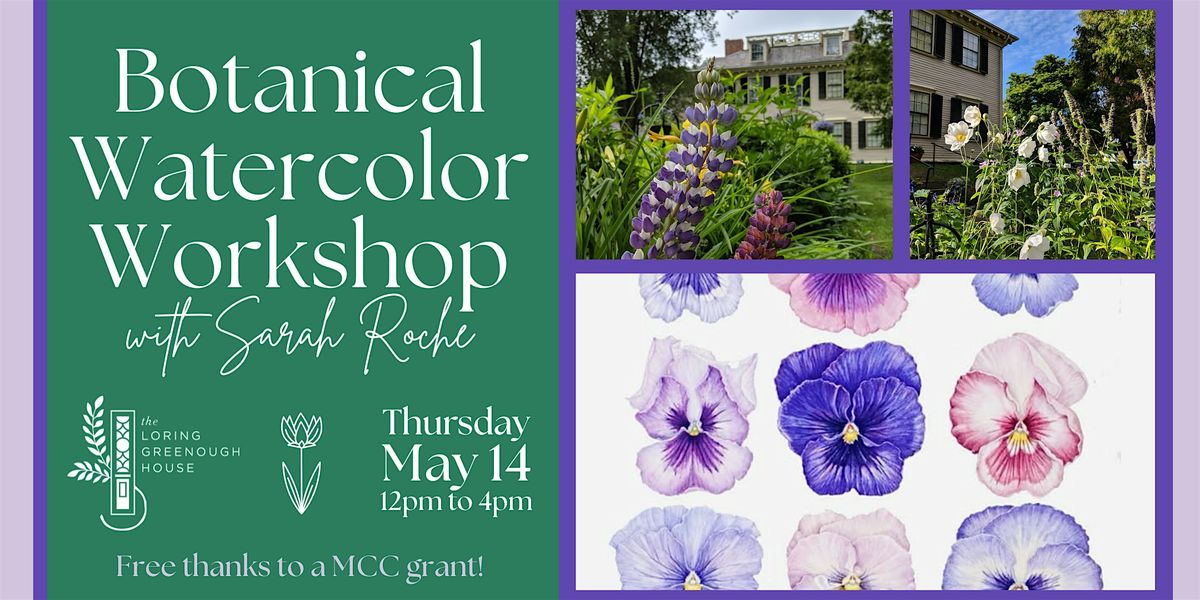 Botanical Watercolor Workshop with Sarah Roche